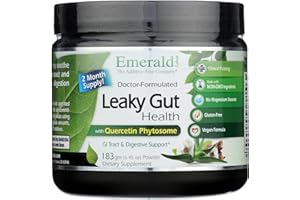EMERALD LABORATORIES Emerald Labs Leaky Gut Health - Digestive Support Supplement with DGL Licorice, Aloe Vera Extract & More - Supports Colon & Gut Health - 6.45 oz (Up to 60-Day Supply)