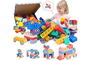 ROHSCE Soft Building Blocks for Toddlers, Large Building Blocks Stacking Blocks for Babies 6 Months and Up Stem Toddler Gifts, Teething Toys, 40 PCS