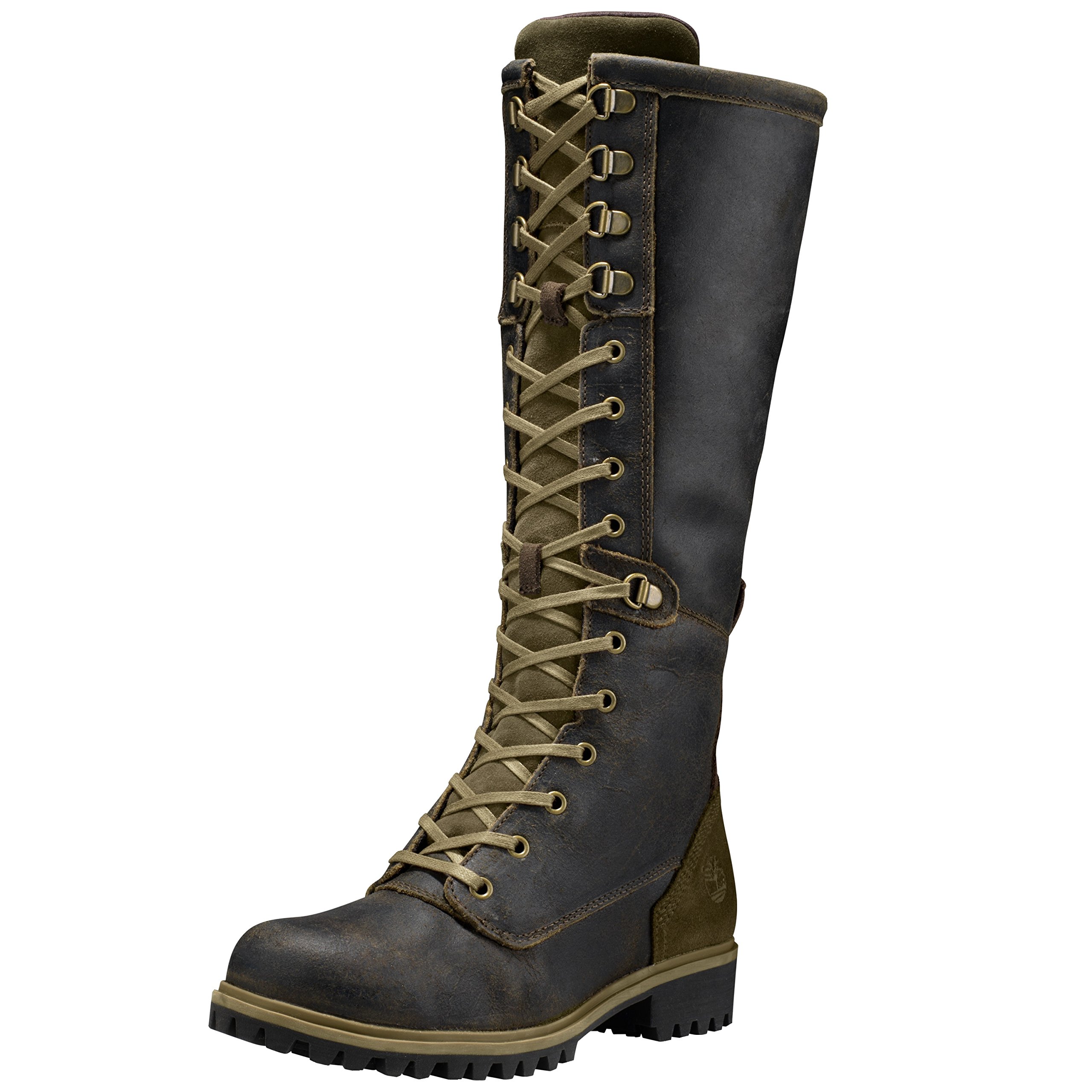 timberland womens wheelwright tall lace waterproof boot