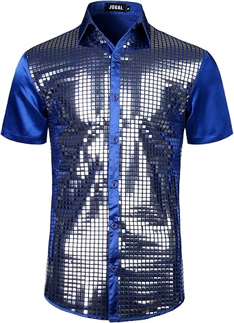 camisas plateadas para hombre