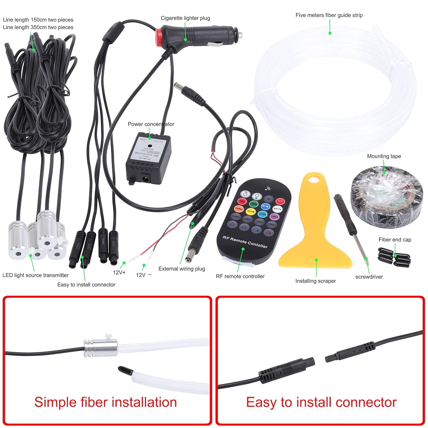 luce led per interni auto