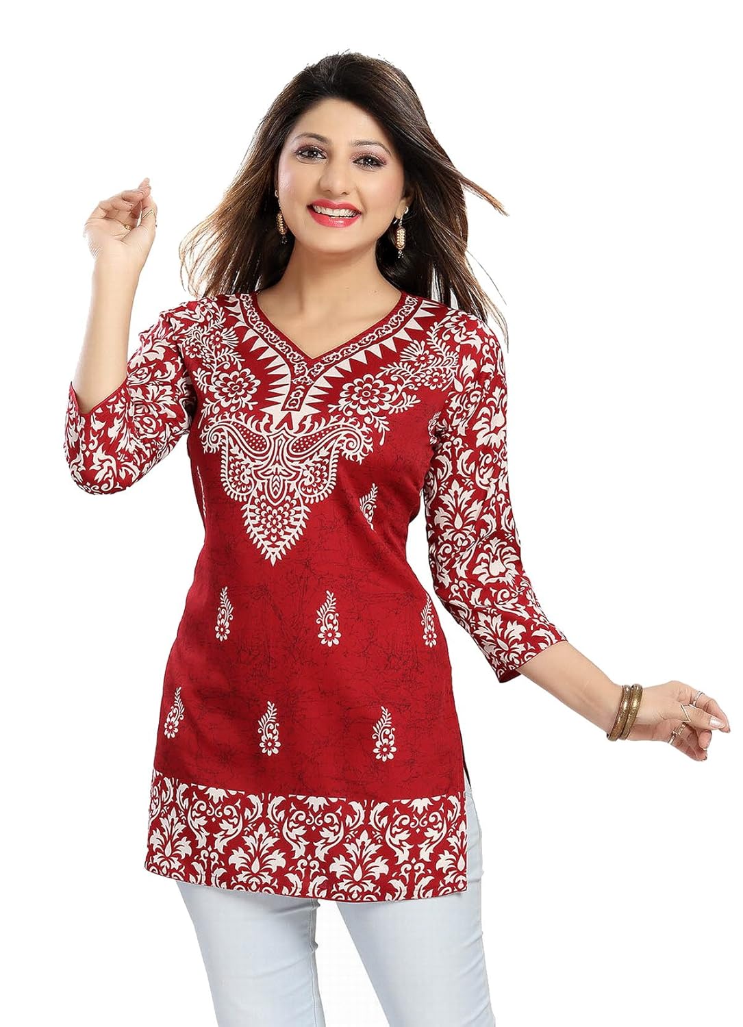 meher women's crepe kurti