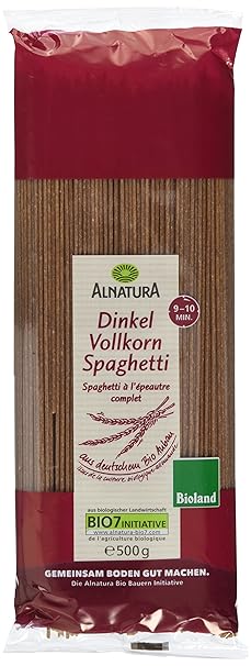 Alnatura Bio Dinkelspaghetti Vollkorn, 5er Pack (5 x 500 g)