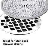 OXO Good Grips Shower Stall Drain Protector White/Black A view 2