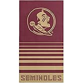 Northwest Florida State Seminoles NCAA Striped Jacquard Beach Towel 36 x 72 Inches