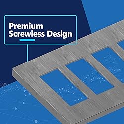 LIDER Brushed Finish Decorator Switch