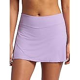 Head Womens Half Swing Mesh Skort, Relaxed Fit, 13” Inseam, Built-in Compression Shorts with Pockets