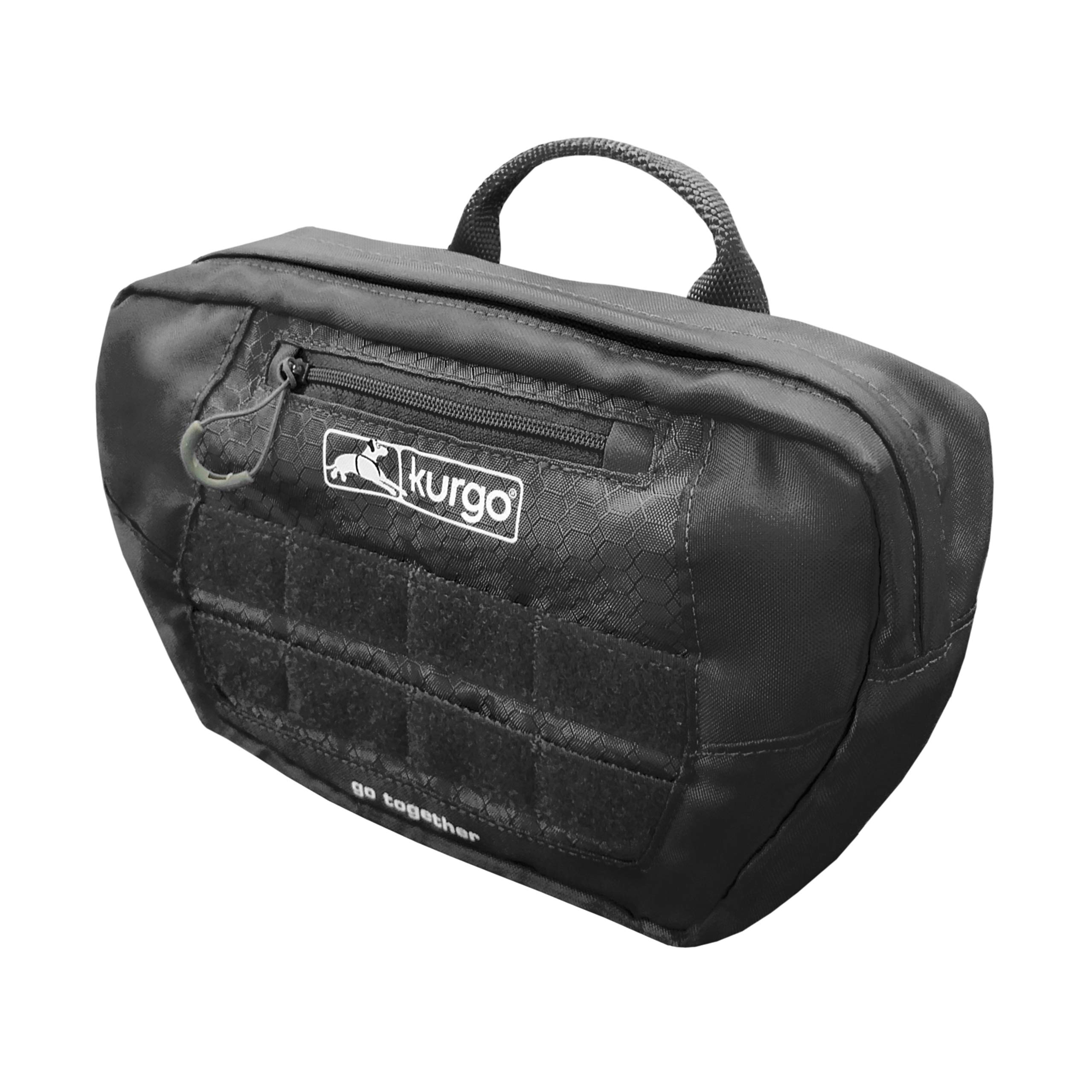 Kurgo RSG Pack Pannier, Attaches to RSG Harnesses and Active Utility Belt, Durable, MOLLE Compatible, Black