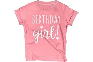 LALO & LUNA Happy Birthday T-Shirt (Girls 1 to 12) Sassy Kids Party Tee - Sweet Baby/Toddler Outfit
