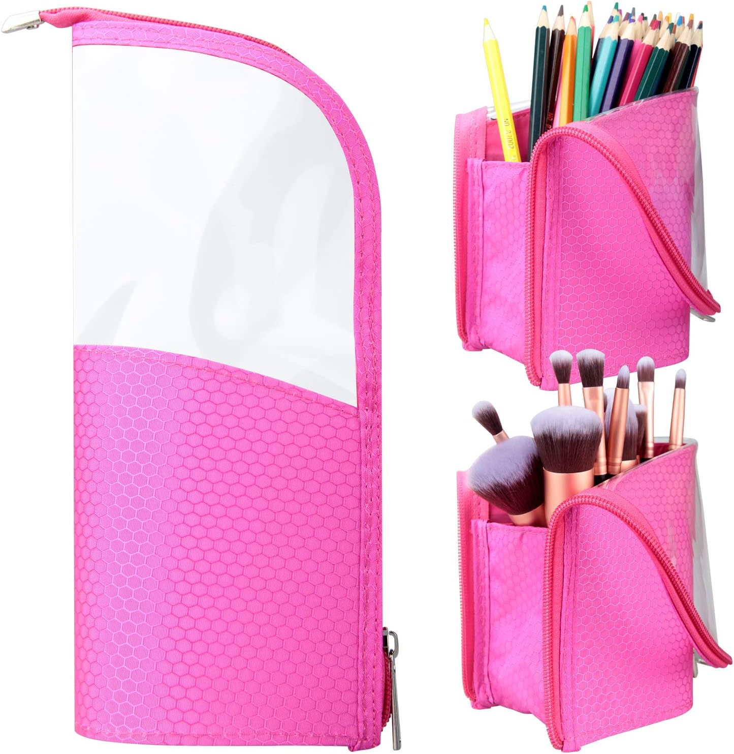 Makeup Brush Holder,Loveweii Organizer Bag Professional Artist Brushes Travel Bag Stand-up Makeup Cup Waterproof Dust-proof Brush Storage Pouch Case