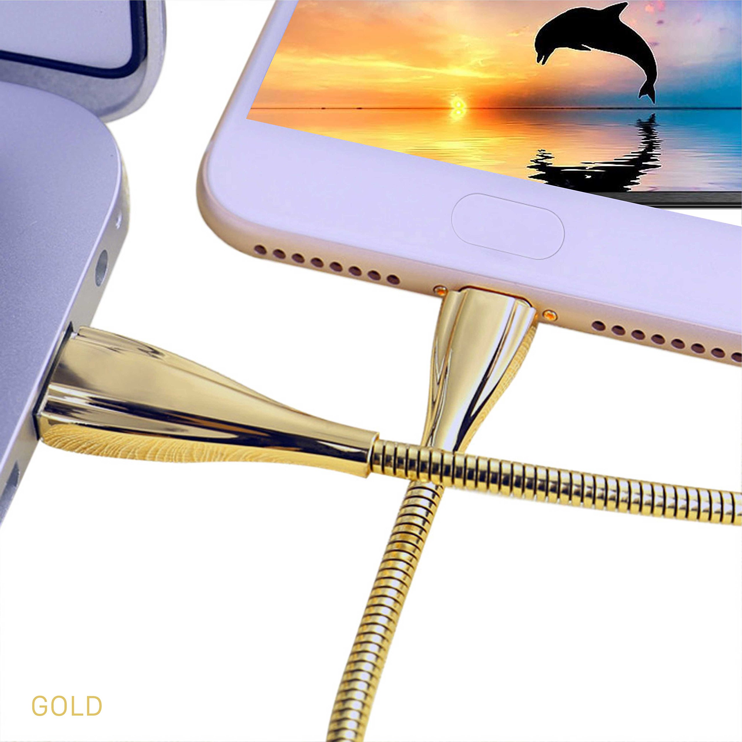 USB Type C Cable 1m Stainless Spring Reinforced USB C to USB A Cable for Samsung S8/S8+,the New MacBook,Nokia 8,Lumia 950/950XL,LG G5/G6,Huawei P9,OnePlus 3 and More USB Type C Devices