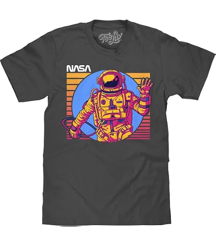 T-shirt NASA Logo Distressed Noir - Taille Regular - Old Glory - Neuf Avec étiquettes