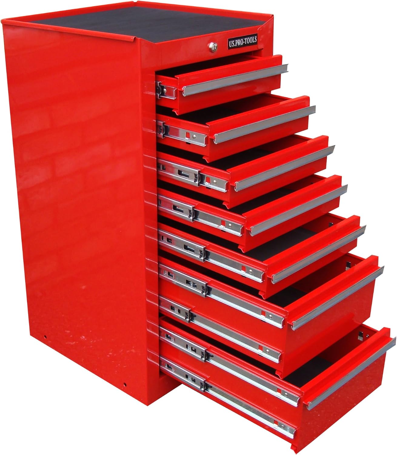 US PRO Tool Chest Tool Box RED Side Hang ON Locker