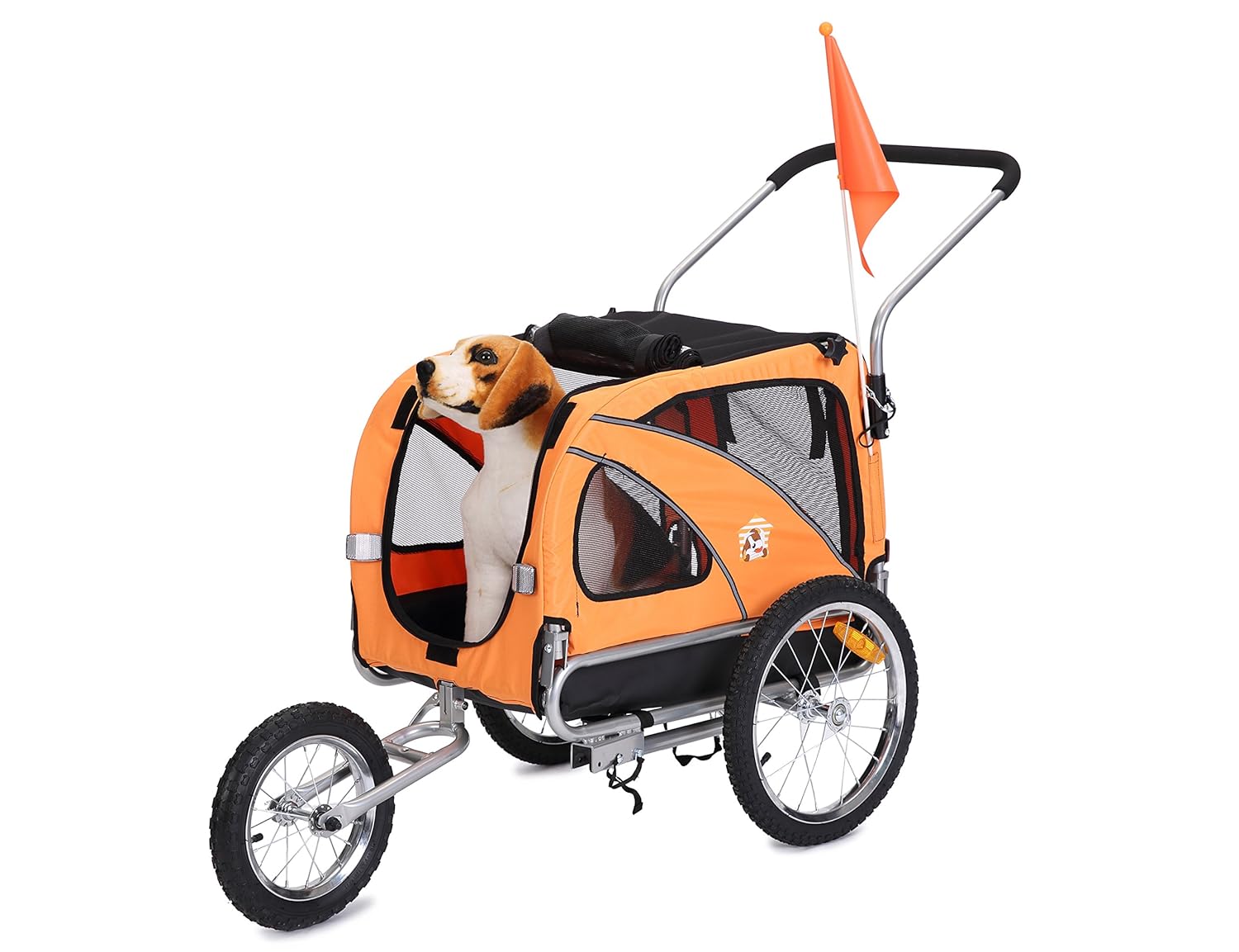 Leonpets 2 In 1 Hunde Haustier Fahrradanh auml nger Jogger Model 10201