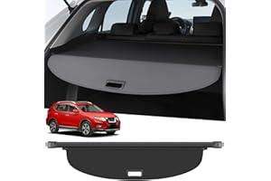 ZZEQYG Cargo Cover for 2021 2022 2023 2024 2025 Nissan Rogue Accessories Retractable Cargo Cover Trunk Cover All Weather Shielding Shade Cargo Luggage Cover(Carbon Fiber)