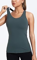 RUNNING GIRL Women's Workout Tank Top,Built in
