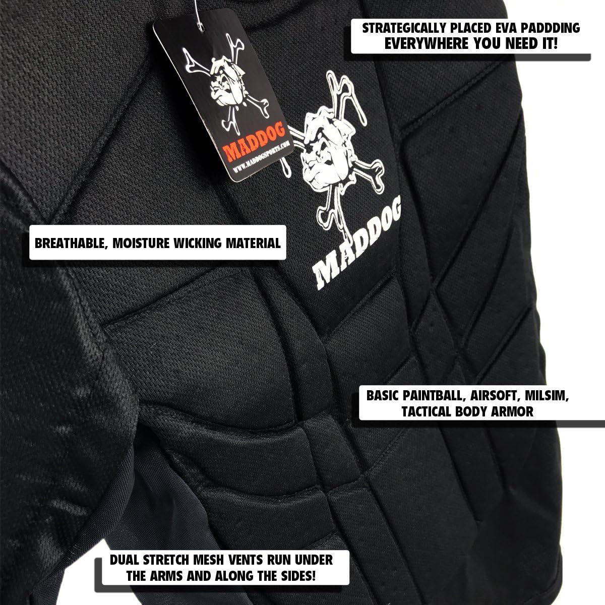 Maddog Pro Padded Neck & Chest Protector Combo Pack : Sports & Outdoors