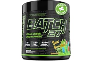 Batch 27 Pre Workout Powder - Nitric Oxide Booster & Preworkout for Men and Women w/Citrulline, Beta Alanine, Caffeine for En