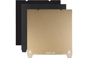 BUILDLABS Double-Sided Textured PEI + Carbon Fiber Sheet Magnetic Build Plate, 235x235mm 3D Printer Bed Platform for Creality Ender 3 V3 SE/KE /K1/K1C/ Ender 3/Ender 3 V3/3 Pro/ 5 S1/ 3 S1 Pro/3 Neo