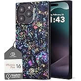 Cocomii Retangle Case for iPhone 16 Pro, Compatible with MagSafe, Nebula Abalone Shell