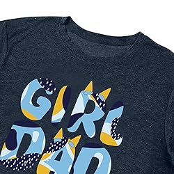 Tewmeu Girl Dad Shirt for Men Best T Shirt Gift for