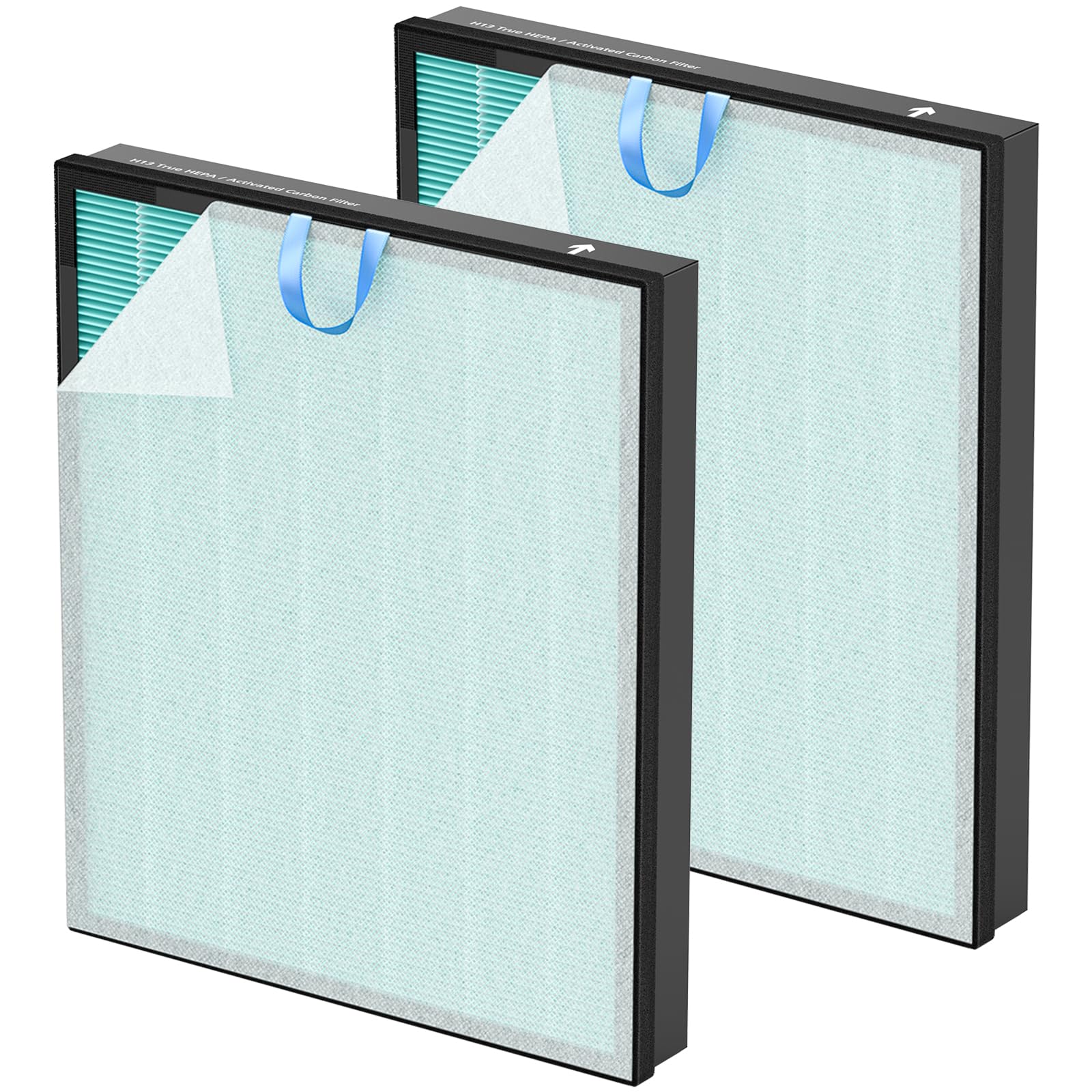 Photo 1 of Vital 200S-P Smoke Absorb Replacement Filter Compatible with LEVOIT Vital 200S Air Purifier, 4-in-1 HEPA Activated Carbon 200S Filter, Vital 200S-RF-SR (LRF-V201-BUS), 2 Pack, Blue