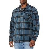 UNIONBAY mens Woodsman Microfleece Lined Flannel Shirt Jacket