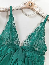 Foxiny Sexy Open Front V Neck Ruffle Sheer Mesh