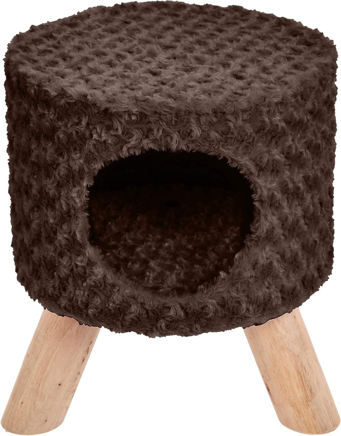 Amazon AmazonBasics Cat Condo Ottoman Brown Pet Supplies amazon-amazonbasics-cat-condo-ottoman-brown-pet-supplies