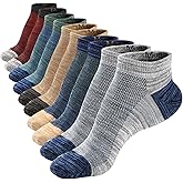 Mottee&Zconia Ankle Low Cut Socks for Men/Women Short Cotton Casual Anti-Skid Moisture Wicking Socks