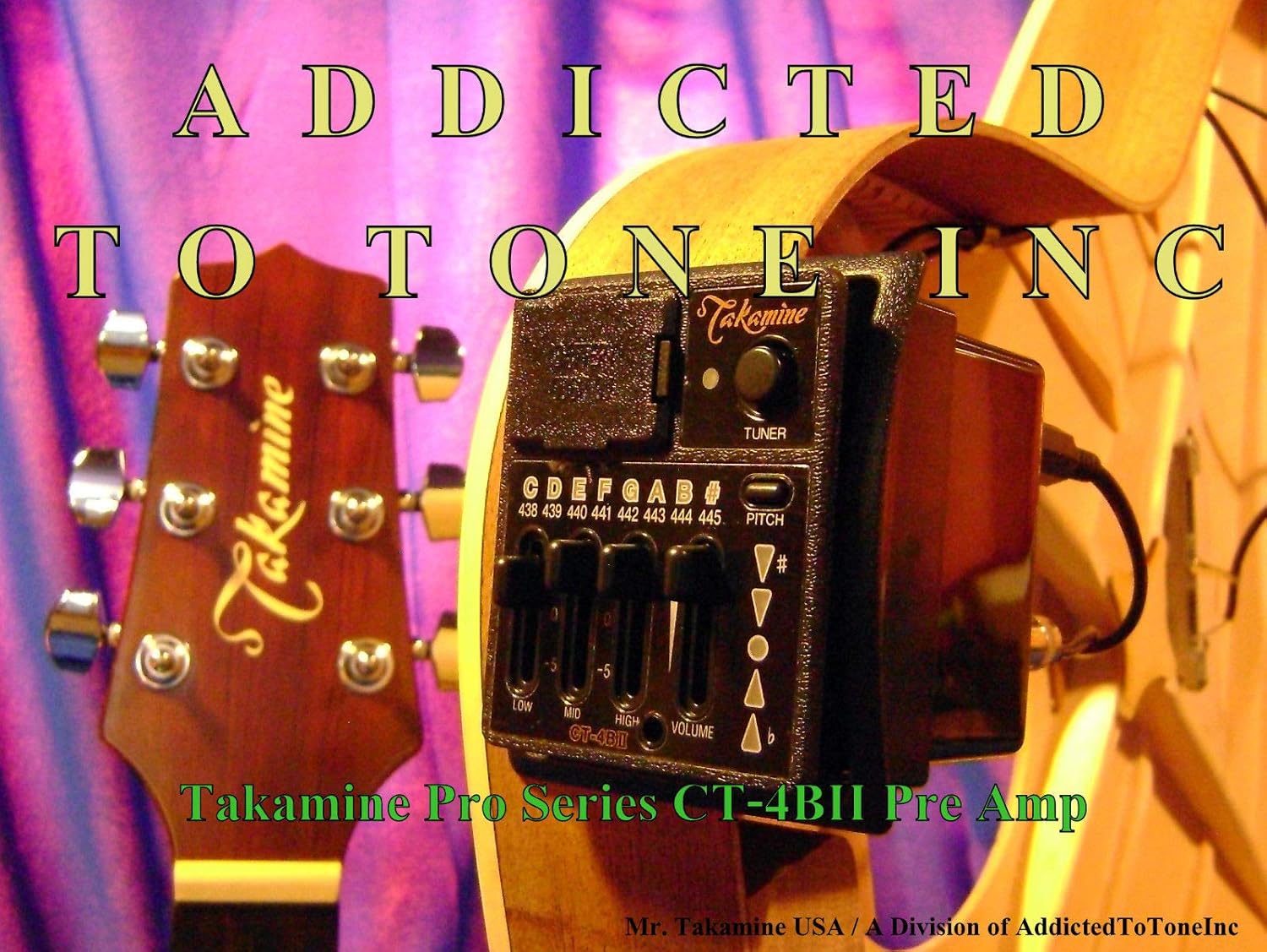 Preamp Takamine Pro Series CT4BII / CT4B2 Acoustic Guitar New Pro