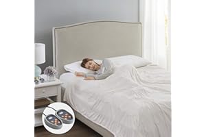 Beautyrest Electric Blanket Luxurious Micro Fleece Ultra Soft Ribbed Textured, Cozy and Snuggly Cover for Cold Weather, Fast Heating, Auto Shut Off, 20 Level Heat Setting Controller, King, Ivory