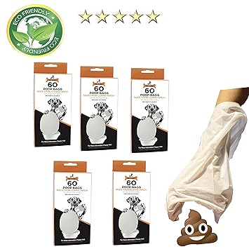 Dogz & Dudez Compostable 300 Bags Dog and Cat Poop Waste Bags for Your Pets (300 Bags) 10 Month Supply