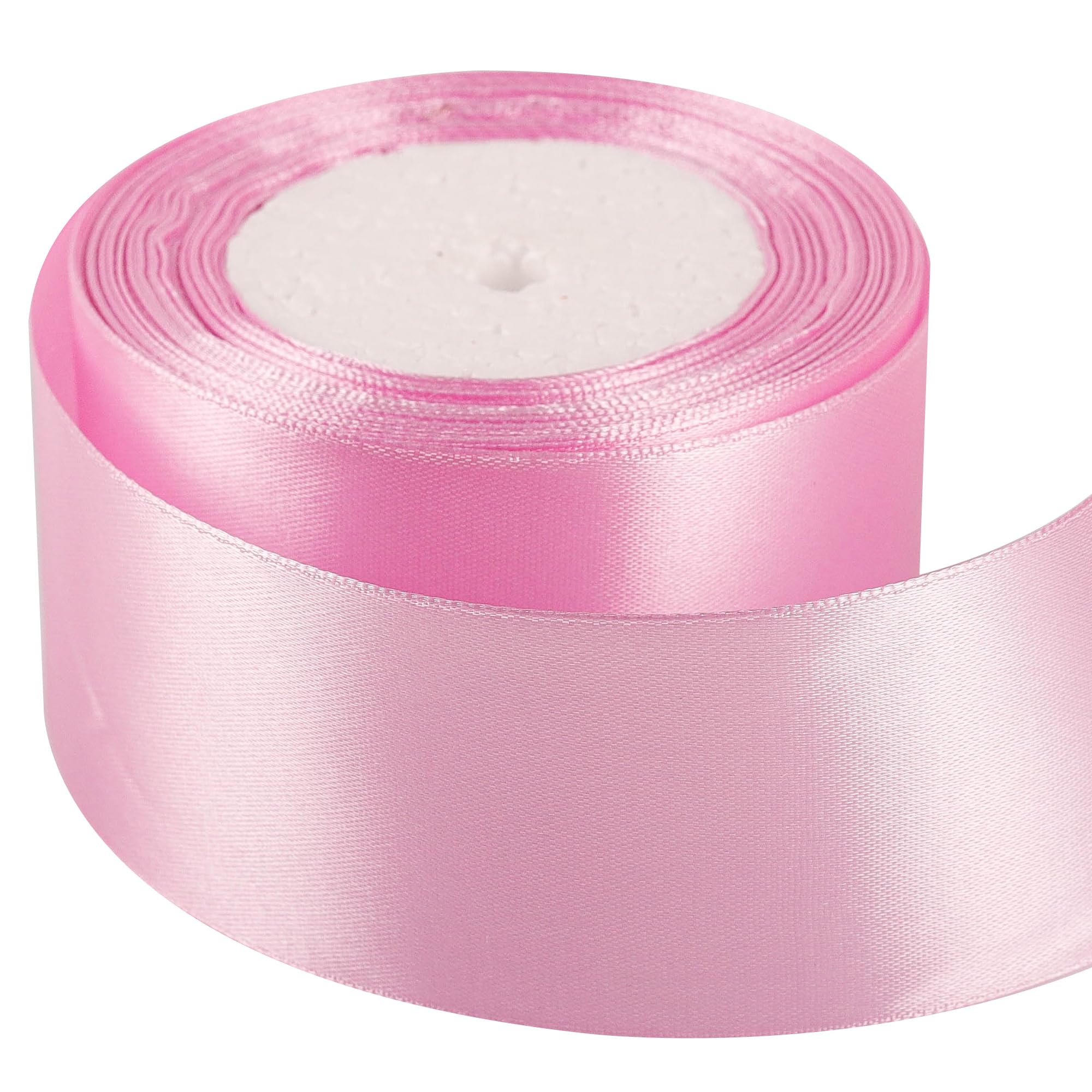 50mm Purple Pink Ribbon for Gift Wrapping 22M,Purple Pink Satin Ribbons Fabric 50mm Thick for Crafting Hair Bow Christmas Polyester Ribbon Cake Wedding Party Balloon Car Ribbons Decoration