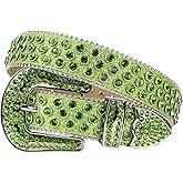 TINIDI Luxury Strap Men Women Rhinestones Belt Western Bling Bling Crystal Diamond Studded Belts