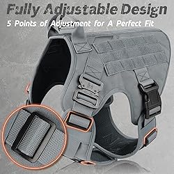 rabbitgoo Tactical Dog Harness for Large, Heavy
