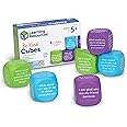 Learning Resources Be Kind Cubes, Autism Learning Materials, Speech Therapy Materials, Social Emotional Learning Toys and Games for Kids, 6 Pieces, Ages 5+