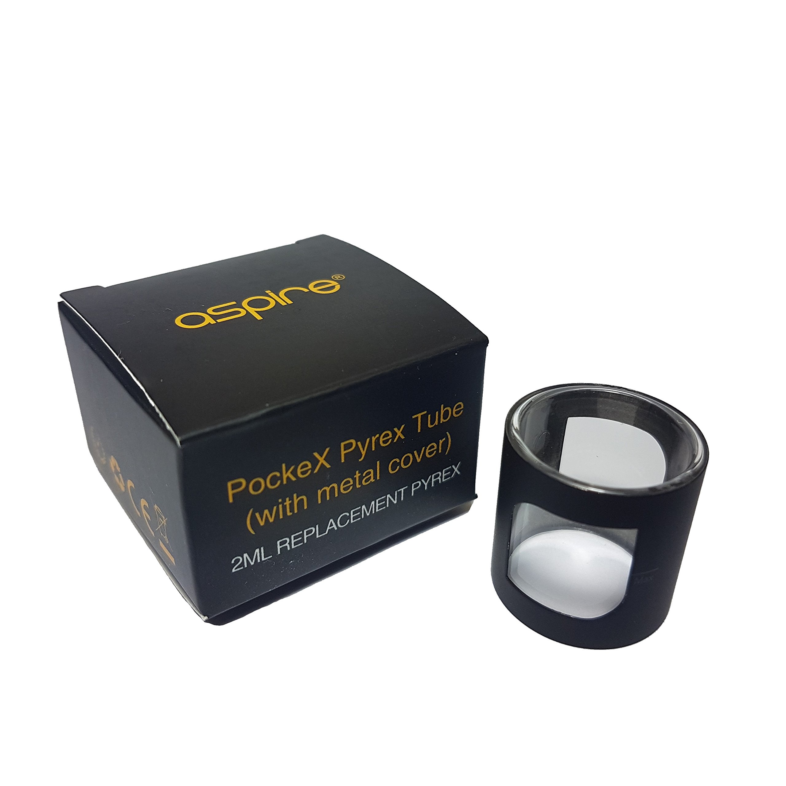 Genuine Aspire PockeX Replacement Glass (Black)