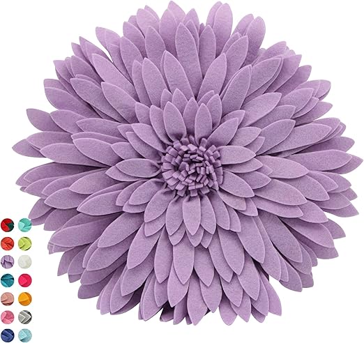Amazon Com Flower Decorative Pillow 3d Daisy Flower Pillow