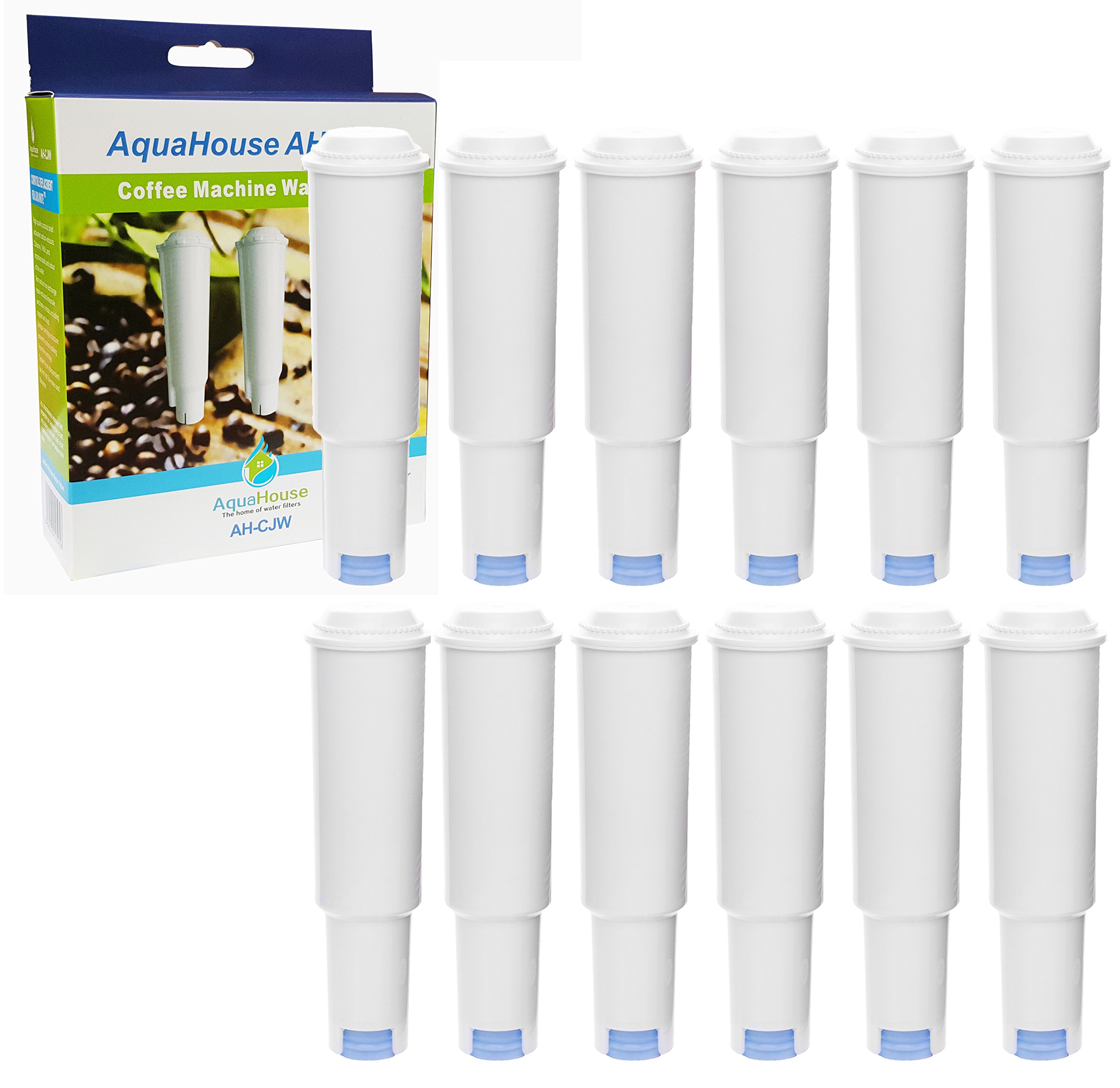 12x AquaHouse AH-CJW Filter Replacement Compatible for Jura White Filter Cartridge 60209