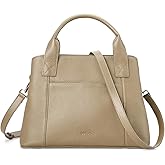 befen Genuine Leather Handbag for Women Small Soft Satchel Tote Bags Crossbody Shoulder Purses with Zipper