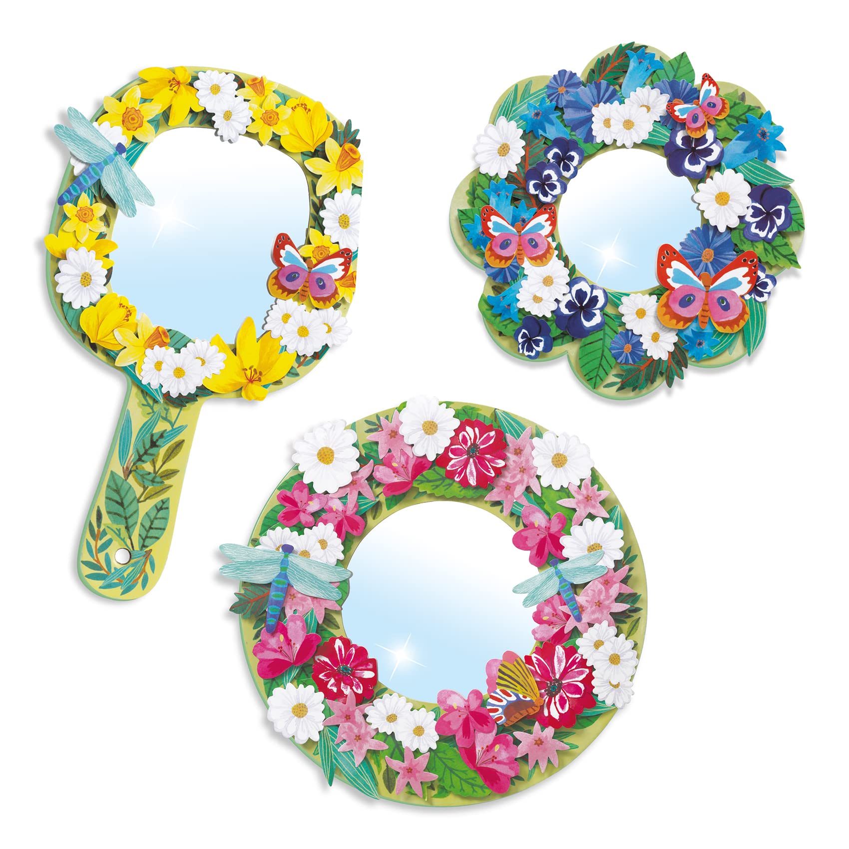 Djeco DIY Mirrors for Decorating Sweet Floral (DJ07908)