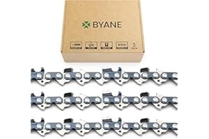 BYANE 20 Inch Chainsaw Chain, 3/8" Pitch, 050" Gauge, 70 Drive Links, d70 chain, Fits Poulan PR5020, Echo CS590, and More-72LPX70CQ (3 Chain).
