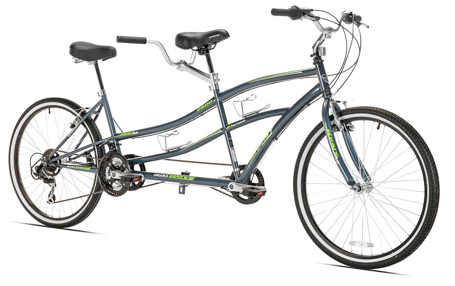 Amazon.com : Kent Dual Drive Tandem Comfort Bike, 26-Inch, Blue : Sports &  Outdoors