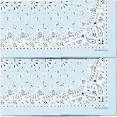 The Peacock Crew Premium Soft Cotton Bandanas Pack for Men and Women Paisley 22 x 22 inches