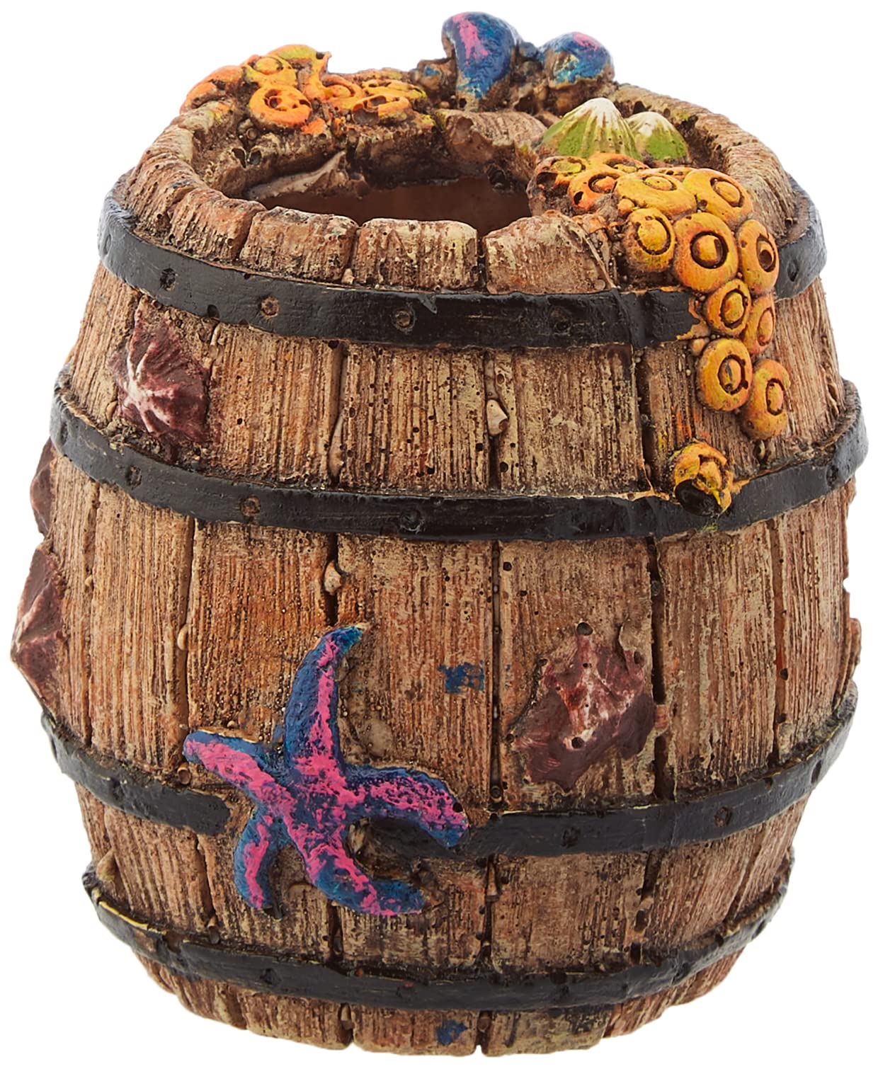 Nobby Barrel Aquarium Ornaments, 8.5 x 8.5 x 9 cm