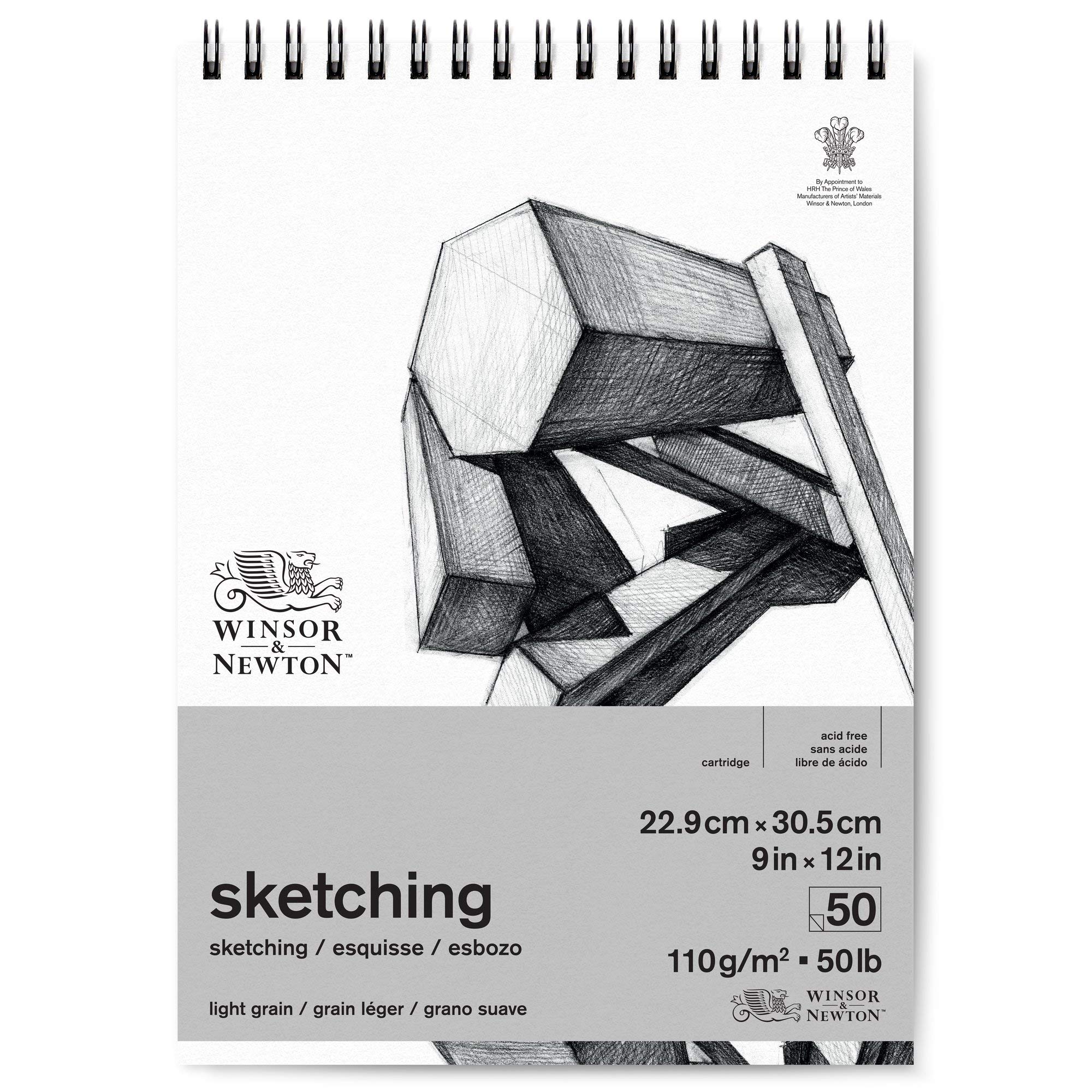 Winsor & Newton 6672006 Sketch Paper, Extra White, 9" x 12"