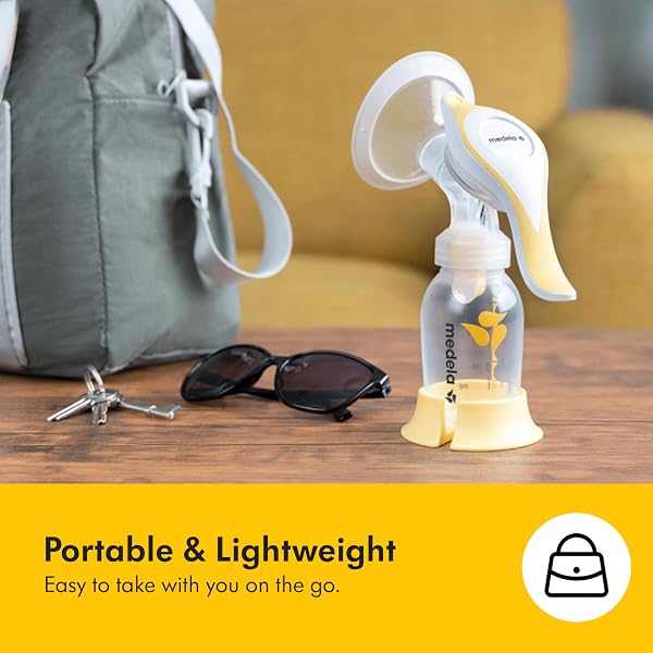 MEDELA HARMONY MANUAL BREAST PUMP, COMPACT SWISS DESIGN WITH PERSONALFIT FLEX SHIELDS AND MEDELA’S 2-PHASE EXPRESSION TECHNOLOGY