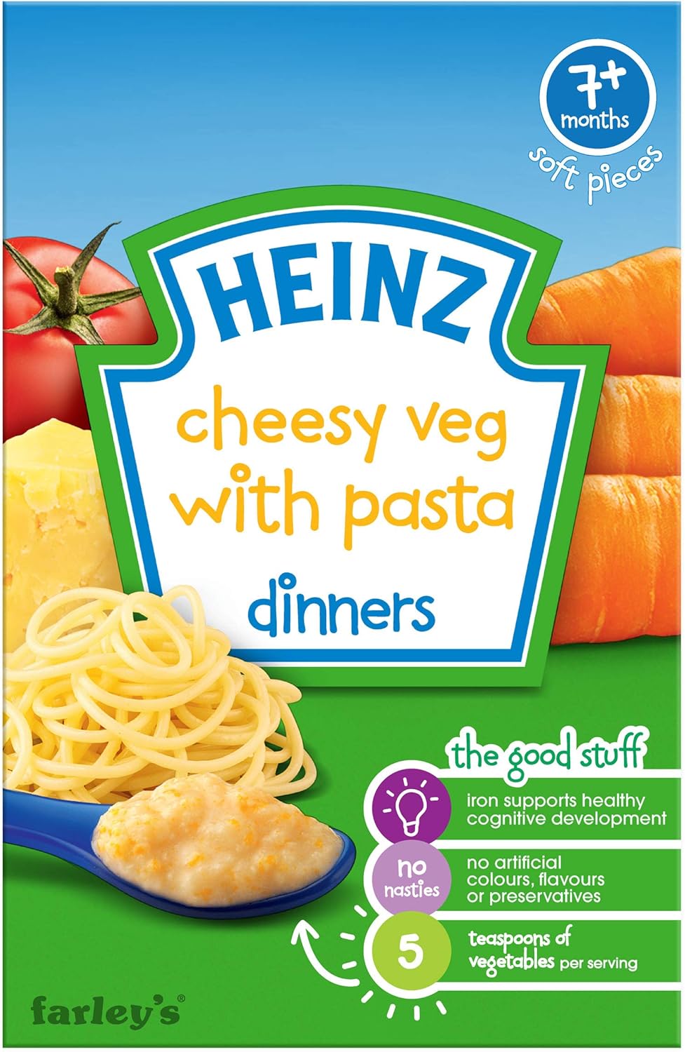 heinz first steps cheesy veg with pasta
