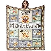 LXCCLDOLAC Golden Retrievers Gifts for Women Blanket 60"X50", Golden Retriever Gifts for Woman Mom Lovers Dog Decorations Throw Blankets for Mothers Day Christmas